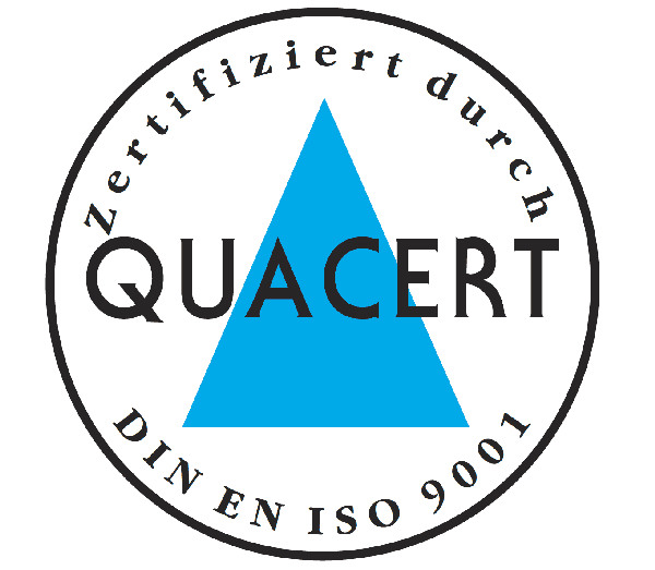 Zertifikat Quacert DIN EN ISO 9001